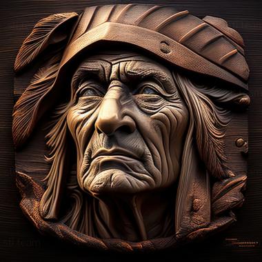 3D model Lee lufkin kaula American artist (STL)